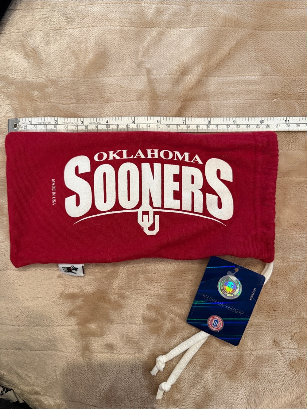 Oklahoma Sooners Red Collegiate Cloth Bag